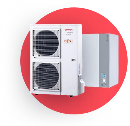 Pompe à chaleur air/eau installée chez vous par un technicien certifié