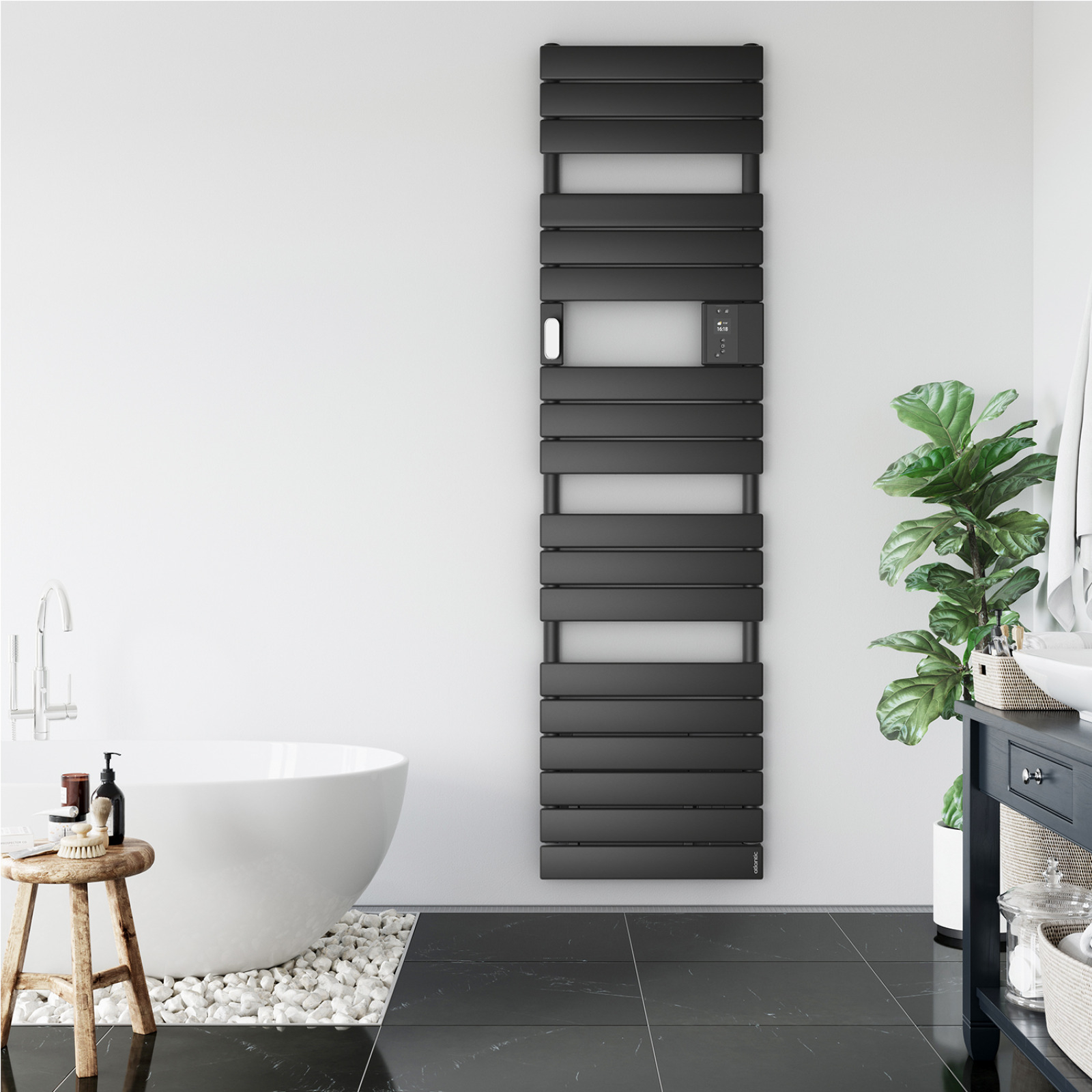 Sèche-serviettes Atlantic ADELIS Etroit 750W Gris anthracite