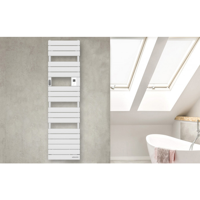 Sèche-serviettes Atlantic ADELIS Etroit 1500W Blanc brillant