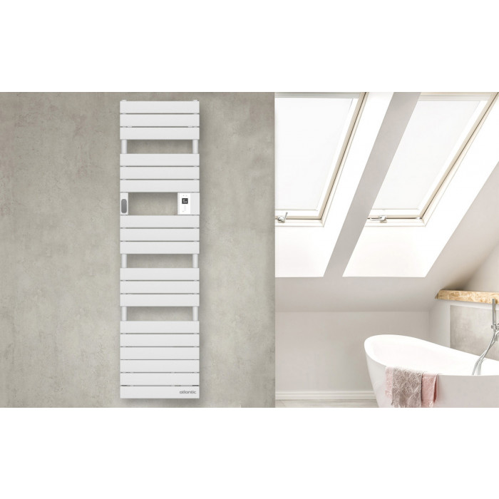 Sèche-serviettes Atlantic ADELIS Etroit 500W Blanc carat