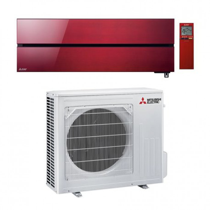 Climatiseur réversible mural Mitsubishi Design Premium MSZ-LN Rouge 5kW