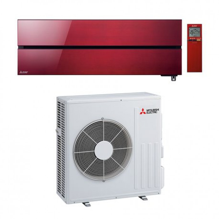 Climatiseur réversible mural Mitsubishi Design Premium+ MSZ-LN Rouge 5kW