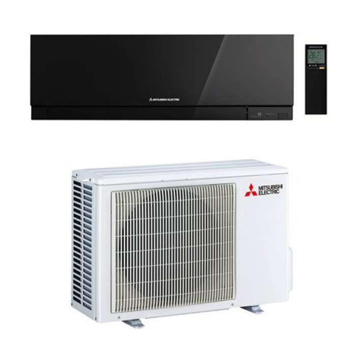Climatiseur réversible mural Mitsubishi Design MSZ-EF Noir 3.5kW