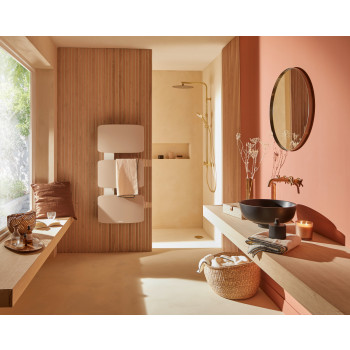 Sèche-serviettes Atlantic AMARALIS 650W Mât à gauche Beige