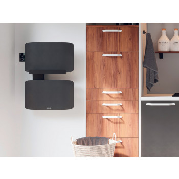 Sèche-serviettes Atlantic AMARALIS 430W Mât à gauche Gris