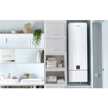 Chauffe eau électrique plat Atlantic LINEO Blanc 150L (équivalent à 255L) vertical mural